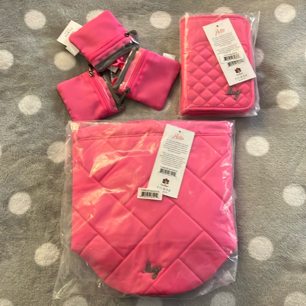 BNWT - Lug Magenta Bundle (twinkle set + pilot + tumbler)